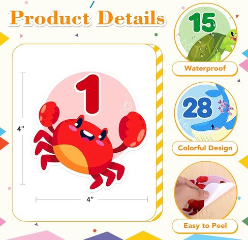 36PCS Ocean Line Up Spots for Classroom Floor - Number Spot Markers Stickers for Back to School Teacher Supplies in Saudi Arabia