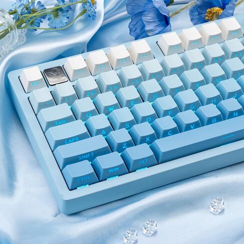 136 مفتاح Keys Bradient Green Keycaps ، PBT Double Shot Keycaps ، Profile Profile Print Print Shine من خلال Keycap in Kuwait