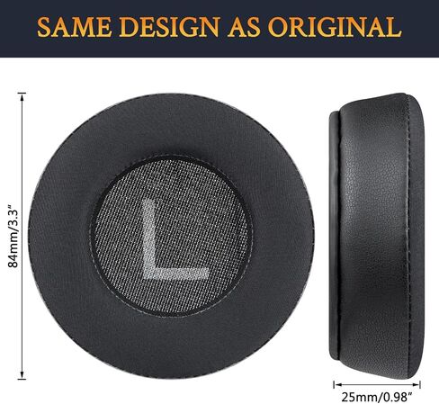 SOULWIT Replacement Ear Pads for Pioneer DJ HDJ-CUE1 Headphone, Earpads Cushions with High-Density Noise Isolation Foam - HDJ CUE1 MF Black in Kuwait