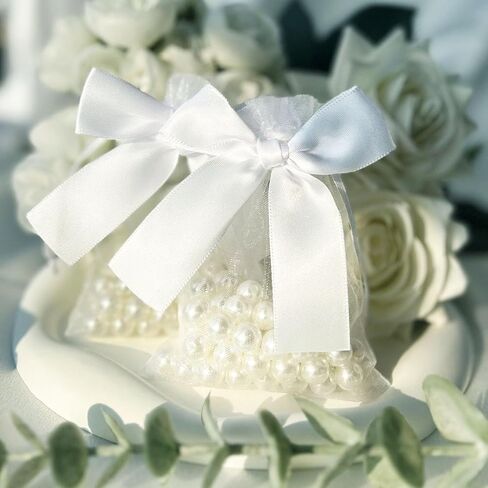 Esdallina 40 PCS 3.6"x4.7"(9x12cm) Premium Sheer Organza Bags Pink Wedding Favor Bags Jewelry Gift Bags for Party Christmas Festival in Kuwait