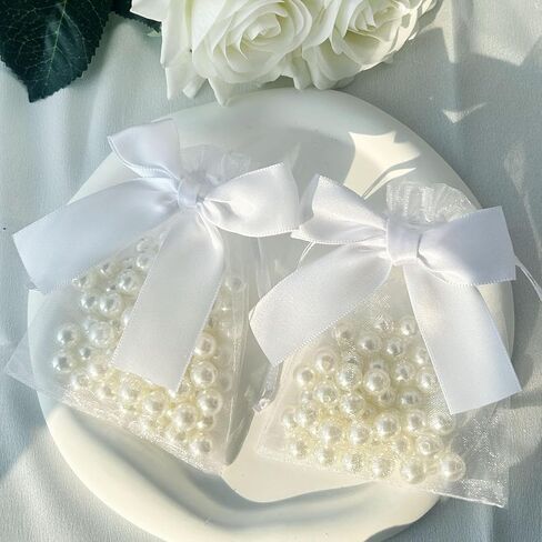 Esdallina 40 PCS 3.6"x4.7"(9x12cm) Premium Sheer Organza Bags Pink Wedding Favor Bags Jewelry Gift Bags for Party Christmas Festival in Kuwait