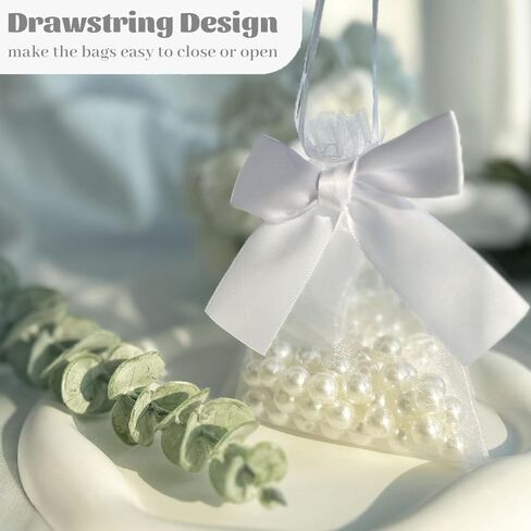 Esdallina 40 PCS 3.6"x4.7"(9x12cm) Premium Sheer Organza Bags Pink Wedding Favor Bags Jewelry Gift Bags for Party Christmas Festival in Kuwait