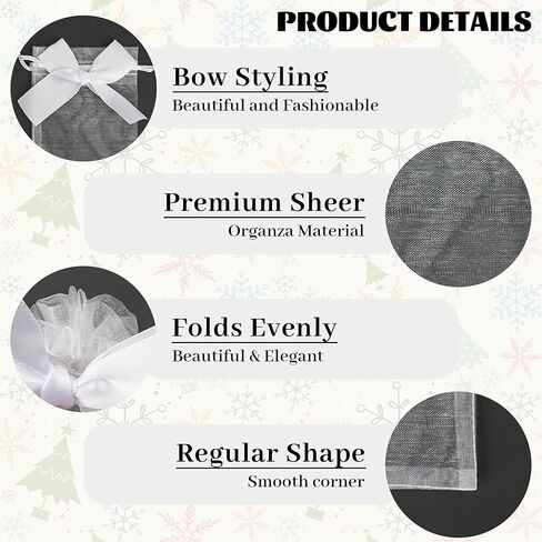 Esdallina 40 PCS 3.6"x4.7"(9x12cm) Premium Sheer Organza Bags Pink Wedding Favor Bags Jewelry Gift Bags for Party Christmas Festival in Kuwait