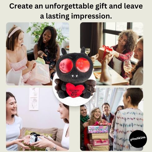 Mothman Plushie - Fly Wawn Away Me Sassy Valentine's Day Plush ، هدية للزوجين (صديقة ، صديقها ، زوجة ، زوج) ، لعبة أفخم للهدايا in Kuwait