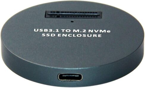 Cablecc USB-C Type-C USB 3.0 to NVME M-Key M.2 NGFF SATA SSD Docking Vertical External PCBA Case Enclosure RTL9210B Chipset in Kuwait