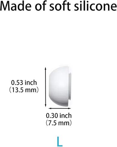 [4 Pairs] Replacement Ear Tips for AirPods Pro and AirPods Pro 2nd Generation with Noise Reduction Hole, 3 in 1 Cleaner Kit for AirPods 1 2 3 Pro/Pro 2, Silicone Ear Tips for AirPods Pro (XS/S/M/L) in Saudi Arabia