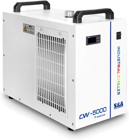 S&A CW-5000 DG Industrial Water Chiller 7L 1.14HP 2.64gpm Water Cooling System for 40W 50W 60W 70W 80W 90W 100W CO2 Laser Engraving & Cutting Machines,Cools 3868 BTU/Hour in Kuwait