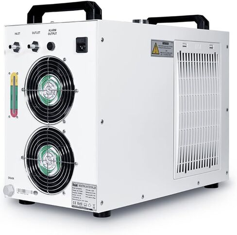 S&A CW-5000 DG Industrial Water Chiller 7L 1.14HP 2.64gpm Water Cooling System for 40W 50W 60W 70W 80W 90W 100W CO2 Laser Engraving & Cutting Machines,Cools 3868 BTU/Hour in Kuwait