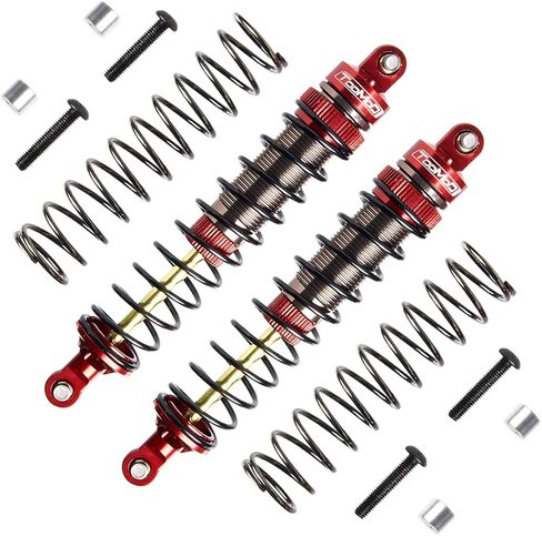 115 ملم RC OIL SHOCK ASSORBER BIG BORE PARPER لـ 1/10 SLASH ، Stampede ، Rustler ، Hoss ، Bandit ، Ford ، Vortteks ، إلخ. ترقية الأجزاء استبدال （2pcs） (أسود) in Kuwait