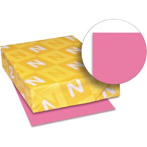Neenah Paper 22119 Color Paper, 24lb, 8 1/2 x 11, Plasma Pink, 500 Sheets