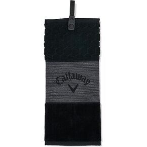 Callaway TW CG Trifold Towel BLK 23,Black, Small