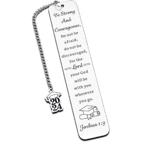 Graduation Gifts for Him Her Inspirational Bible Verse Bookmark Class of 2024 Senior High School College Graduation Gifts for Daughter Son Nurse Medical Student Grad Gifts Girls Boys