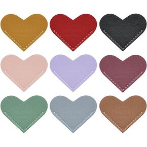 Leather Heart Bookmarks,6 Pcs Corner Page Book Marks Lovers Gifts for Women,Kids,Teachers Students for Reading Lover,2025 Readers Gift Books Reading for Book Lovers (Easter Basket Stuffers)