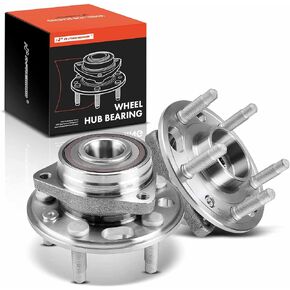 A-Premium Pair [2] Front Rear Wheel Bearing Hub Assembly Compatible with Chevy Equinox Impala Malibu GMC Terrain Cadillac CTS XTS Buick LaCrosse Regal # 513288