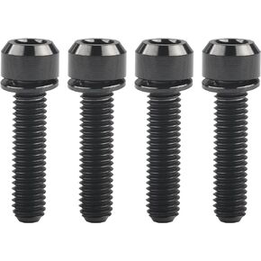 Titanium M6 x 25mm Allen Hex Bolts with Washers Screw for Bicycle V Brake Hub Fixed