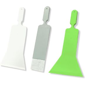 Window Tint Tools 3 in 1 Long Handle Bulldozer Squeegee Window Tint Squeegee Scrubber Paddle Squeegee for Front & Back Rear Window Film Auto Flat Glass Tint Professional Window Tinting Tools
