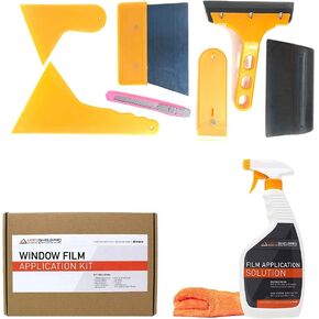 مجموعة تطبيق تظليل النوافذ من MotoShield Pro مكونة من 9 قطع، حمالة صدر شفافة، أدوات تثبيت تظليل النوافذ PPF DIY، تتضمن رذاذ تطبيق صبغة 500 مل in Kuwait