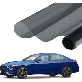 Nano Ceramic Window Tint Film, 24in x 15ft Car Window Tint Privacy Film, Sun Blocking Car Window Film, Protection Passenger Privacy Sunlight Heat UV Block and Scratch Resistant