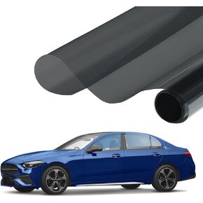 Nano Ceramic Window Tint Film, 24in x 15ft Car Window Tint Privacy Film, Sun Blocking Car Window Film, Protection Passenger Privacy Sunlight Heat UV Block and Scratch Resistant