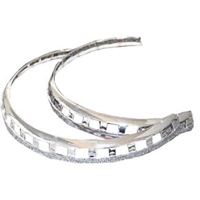 Motorcycle New Brake Rotor Covers LED Light Ring Of Fire For Honda Goldwing GL1800 2001-2014 (White)