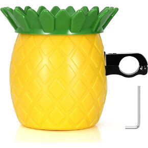 Accmor Bike Cup Holder, Bike Water Bottle Holders, Pineapple Universal Bar Drinks Cup Holder with Metal Clamp for Bicycle, Motorcycle, Wheelchair, Walker, Trolleys