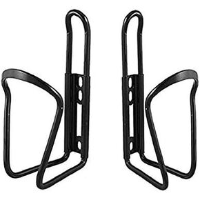 GCA 2 Pack Aluminium Water Bottle Rack Holder Bracket for Bike Bicycle (Black)