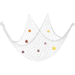 PATIKIL Fishing Net Decor, Fish Net Decor with Sea Shells
