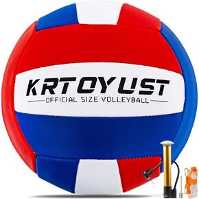 KRTOYUST® Volleyball,Official Size 5 Volleyball Ball,Composite High Performance Volleyball for Indoor Outdoor Beach,Training Volleyball for Beginner Teenager Adult