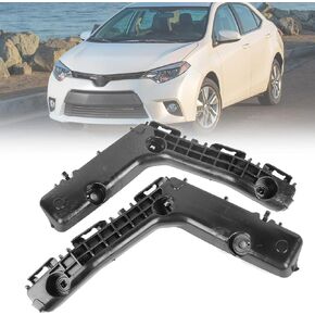 Front Bumper Support Bracket Bumper Retainer Left Driver and Right Passenger Side Set for Toyota RAV4 2006-2012 Black 525350R010 525360R010 TO1066165 TO106716