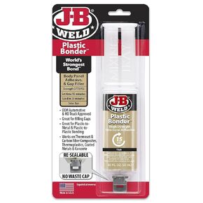 J-B Weld PlasticBonder Tan, 2 -Pack, High-Strength & Impact Resistant, 25ml, 50133-2