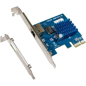 RTL8125B 2.5GBase-T PCIe Network Card with Backward Compatibility. Supporting 2.5G/1G/100Mbps. 1x RJ45 Port, PCIe x1 Interface, Compatible with Windows/Linux.