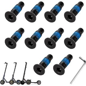 ulip Scooter Forehead Head Screw Accessories Fixed Screw Kit 10 PCS Compatible for xiaomi M365 1s pro mi3 Ninebot Max G30/ES Series F Series Scooter