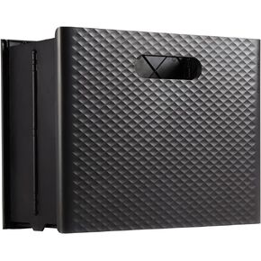 Pendaflex Mobile File Box with Handles, Portable Document Storage, File Bin for Home and Office, Easy Set Up, Collapse Down and Store Away, 13"W x 10"H x 6.5"D, Holds Letter Size Files, Teal (126120)