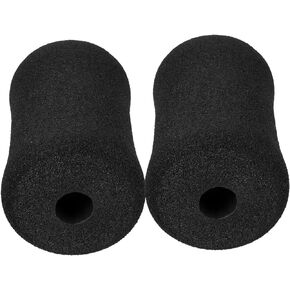 BESPORTBLE Exercise Roller 2pcs Sponge Cover Rolling Foam Roller Gym Exercise Equipment Roller Foam Foot Floor Mat Black Ab Training Accessory Gym Replacement Parts