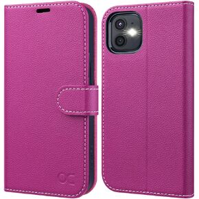 OCASE Compatible with iPhone 12 Case/Compatible with iPhone 12 Pro Wallet Case, PU Leather Flip Case with Card Holders RFID Blocking Kickstand Phone Cover 6.1 Inch (Black)