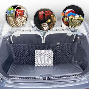 Envelope Style Trunk Mesh Cargo Net for Volvo XC90 2015-2024 - Car Accessories - Premium Trunk Organizer and Storage - Cargo Net for SUV- Vehicle Carrier Organizer for Volvo XC 90