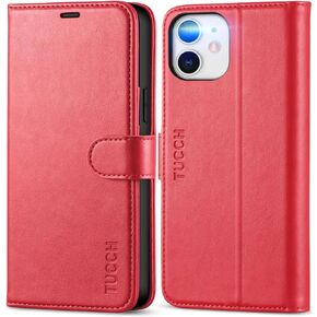 TUCCH Wallet Case for iPhone 12 Pro/iPhone 12 5G, RFID Blocking Card Slot Stand [Shockproof TPU Interior Case] PU Leather Magnetic Protect Flip Cover Compatible with iPhone 12/12 Pro 6.1-inch, Black