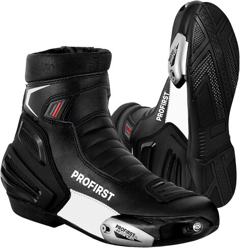 PROFIRST Waterproof Motorbike Boots Motorcycle Armoured Short Ankle Shoes Crash Protection Protective Comfortable Racing Touring Sports Safety in Saudi Arabia