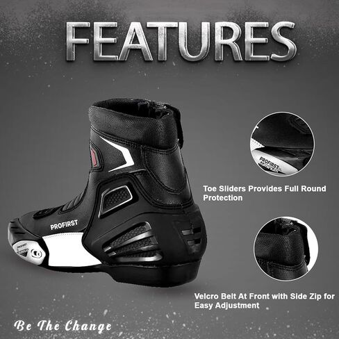 PROFIRST Waterproof Motorbike Boots Motorcycle Armoured Short Ankle Shoes Crash Protection Protective Comfortable Racing Touring Sports Safety in Saudi Arabia