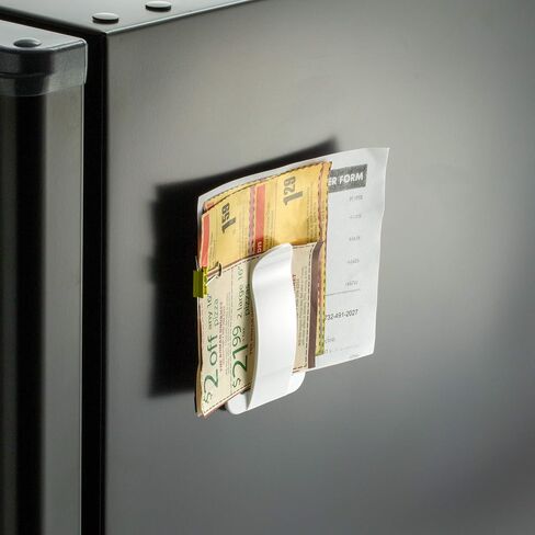 ظرف مغناطيسي وحامل ملاحظات من Officemate Magnet Plus، أبيض (92551) in Saudi Arabia