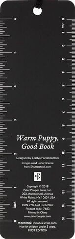 Happiness Is a Warm Puppy and a Good Book Beaded Bookmark in Saudi Arabia