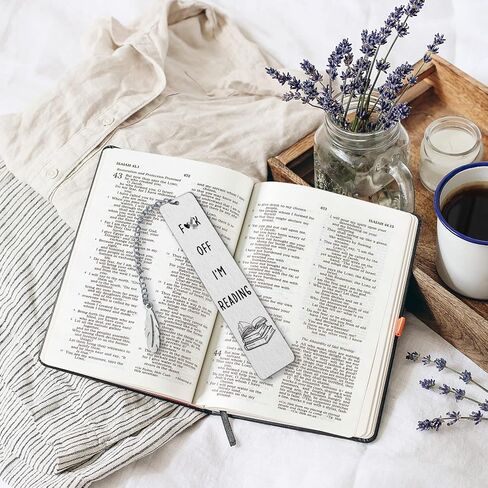 إشارات مرجعية مضحكة لمحبي الكتب، هدايا القراءة لمحبي الكتب والنساء والرجال والكتاب والقراء والأصدقاء هدايا عيد الميلاد، وتخزين المواد لطلاب المكتبة وزملاء العمل والمراهقين والبنات وهدايا التخرج in Kuwait
