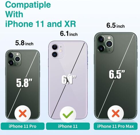 Battery Case for iPhone 11/ XR, Upgraded 7000mAh Charging Case Portable Extended Charger Cover Compatible with iPhone 11/XR (6.1 inch) Black in Saudi Arabia