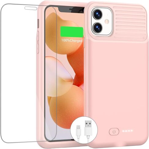 Battery Case for iPhone 11/ XR, Upgraded 7000mAh Charging Case Portable Extended Charger Cover Compatible with iPhone 11/XR (6.1 inch) Black in Saudi Arabia
