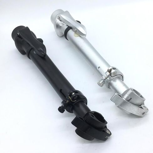 Folding Bike Stem Quick-Release Left Fold Aluminum Alloy Adjustable Stem Without Teeth 25.4×28.6×440mm in Saudi Arabia