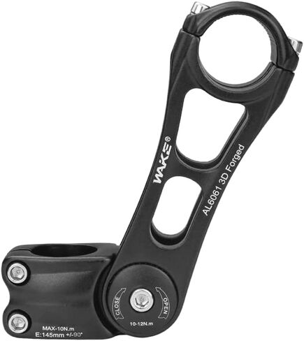 BESNIN Adjustable Bike Stem 0-90 Degree 25.4mm 31.8mm Universal for Handlebar 145mm stem OR 110mm Bike stem, Adjustable MTB Stem Mountain Bike Stem for Bicycle, Road Bike, MTB, BMX, Cycling in Saudi Arabia