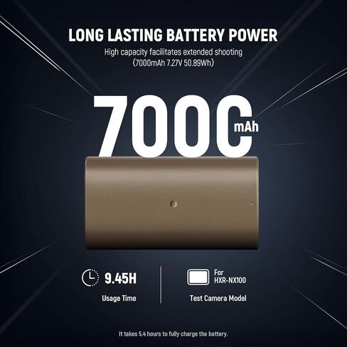 Neewer NP-F750 7000mAh Replacement Battery, 5.4Hrs Full Charge Time with USB Type C Port/Cable, Rechargeable Camera Camcorder Video Light Monitor Battery for Sony NP-F550 F750 F950 F970 in Saudi Arabia