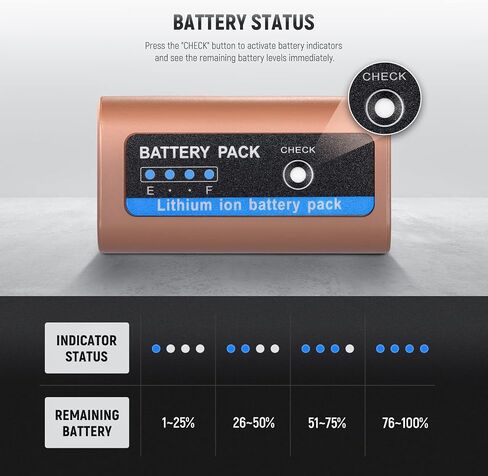 Neewer NP-F750 7000mAh Replacement Battery, 5.4Hrs Full Charge Time with USB Type C Port/Cable, Rechargeable Camera Camcorder Video Light Monitor Battery for Sony NP-F550 F750 F950 F970 in Saudi Arabia