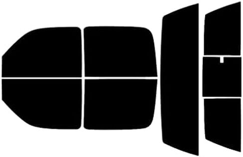 Rvinyl Window Tint Kit Compatible with Chevrolet Silverado 2001-2006 (4 Door) - Back Precut Kit - 20% in Kuwait