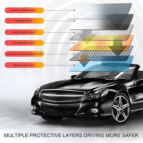Nano Ceramic Window Tint Film, 24in x 15ft Car Window Tint Privacy Film, Sun Blocking Car Window Film, Protection Passenger Privacy Sunlight Heat UV Block and Scratch Resistant in Kuwait
